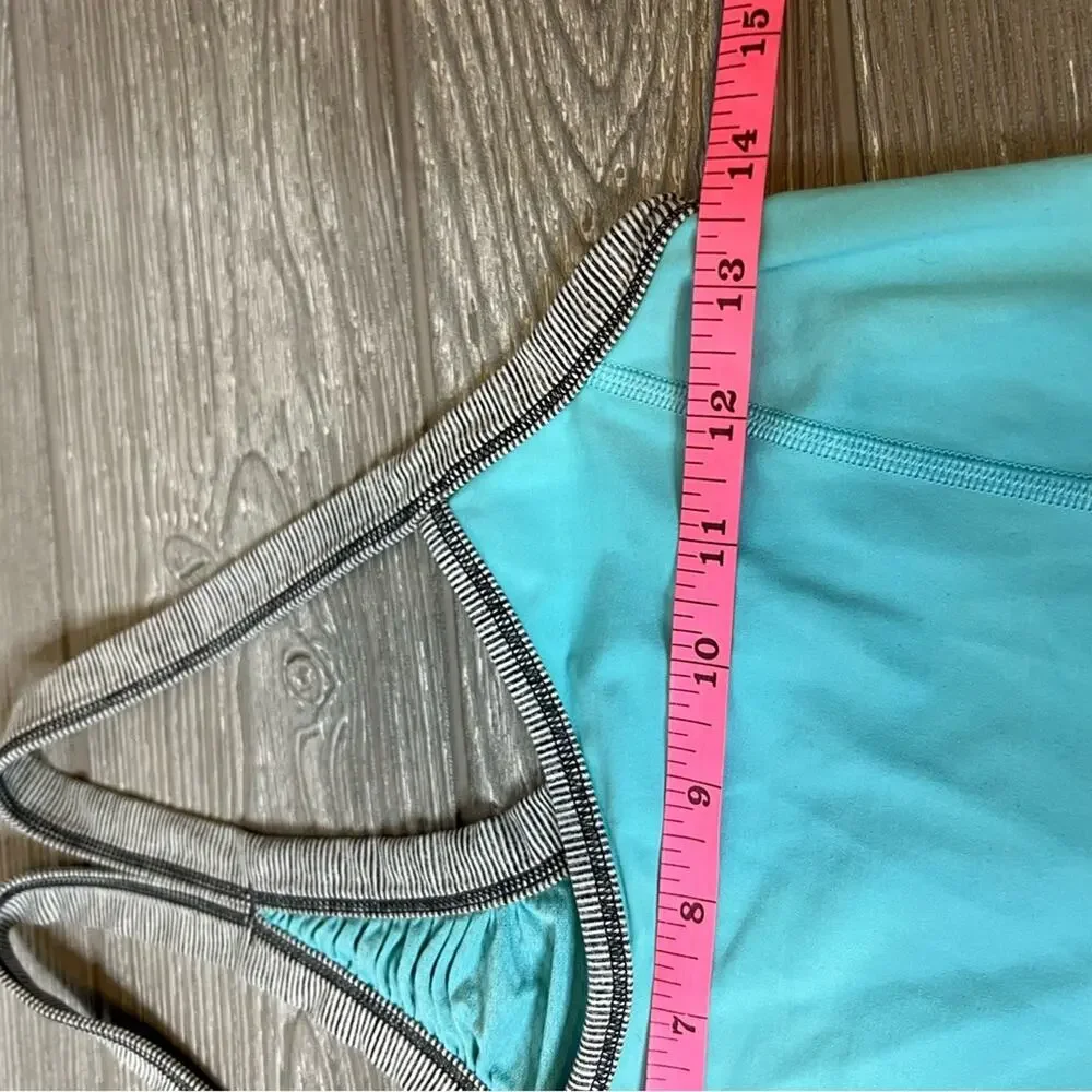 Lululemon‎ power y tank top blue sz 6